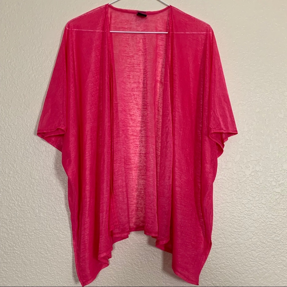 OSFM | Hot Pink Short Duster Top